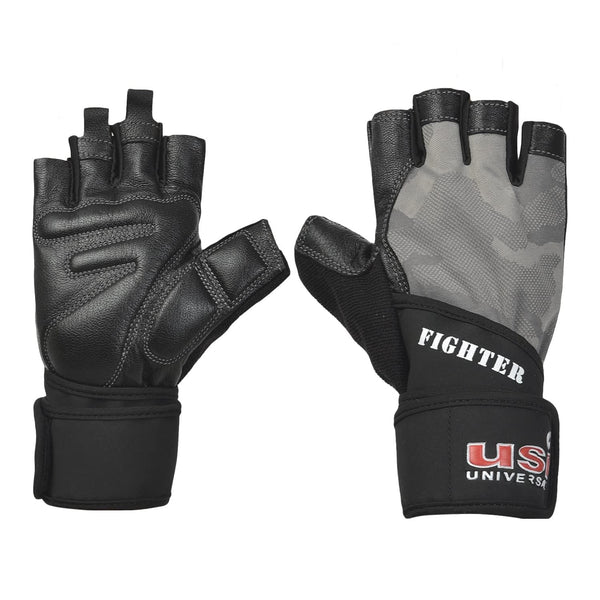 USI Universal Gym Gloves, 733FGY Fighter Fitness Gym Gloves For Men & Women (No return no exchange)