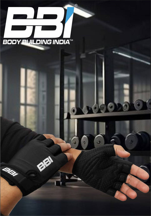 Body Building India BBI Fitness Pro Gloves provide superior grip and comfort for weightlifting. Durable gym gloves designed for enhanced performance.