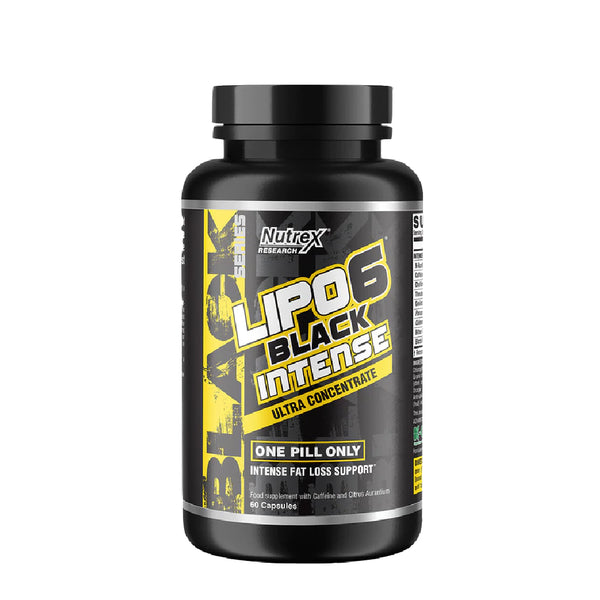 NUTREX RESEARCH LIPO-6 BLACK INTENSE POWERFUL THERMOGENIC (60 Black-Caps)